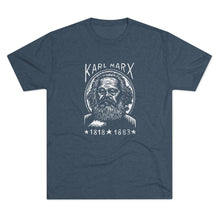 Load image into Gallery viewer, Karl Marx Unisex Tri-Blend Crew Tee, Vintage Graphic Tee, History T-Shirt, Philosophy Gift, Educational Apparel