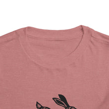 Load image into Gallery viewer, Leaping Rabbit Linocut Graphic Toddler Short Sleeve Tee