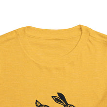 Load image into Gallery viewer, Leaping Rabbit Linocut Graphic Toddler Short Sleeve Tee