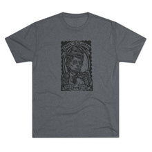 Load image into Gallery viewer, Emma Goldman Linocut Portrait on Unisex Tri-Blend Crew Tee