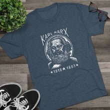 Load image into Gallery viewer, Karl Marx Unisex Tri-Blend Crew Tee, Vintage Graphic Tee, History T-Shirt, Philosophy Gift, Educational Apparel