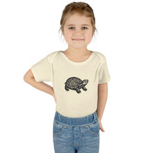 Load image into Gallery viewer, Turtle Linocut Graphic Infant Baby Rib Bodysuit
