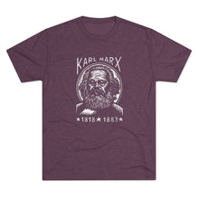 Load image into Gallery viewer, Karl Marx Unisex Tri-Blend Crew Tee, Vintage Graphic Tee, History T-Shirt, Philosophy Gift, Educational Apparel