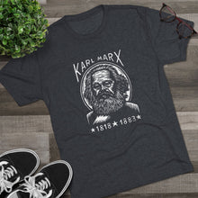 Load image into Gallery viewer, Karl Marx Unisex Tri-Blend Crew Tee, Vintage Graphic Tee, History T-Shirt, Philosophy Gift, Educational Apparel