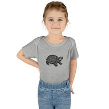 Load image into Gallery viewer, Turtle Linocut Graphic Infant Baby Rib Bodysuit