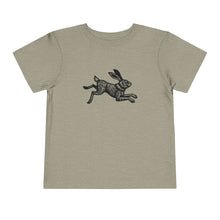 Load image into Gallery viewer, Leaping Rabbit Linocut Graphic Toddler Short Sleeve Tee