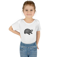 Load image into Gallery viewer, Turtle Linocut Graphic Infant Baby Rib Bodysuit