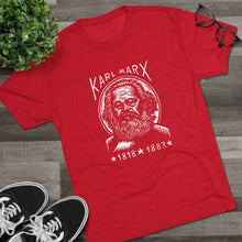 Load image into Gallery viewer, Karl Marx Unisex Tri-Blend Crew Tee, Vintage Graphic Tee, History T-Shirt, Philosophy Gift, Educational Apparel