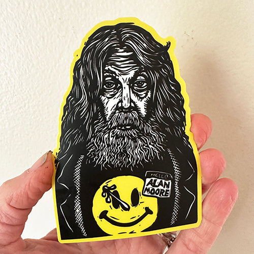 Alan Moore Watchmen Smiley Face Stickers