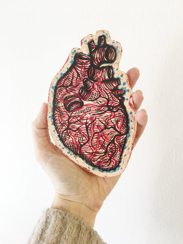 Anniversary Gift - Anatomical Heart Cutout