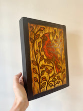 Load image into Gallery viewer, Cardinal Original Carved Wood Painting