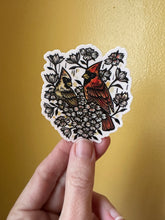 Load image into Gallery viewer, Cardinals in Dogwood Tree Vinyl Sticker