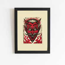 Load image into Gallery viewer, Devil Art Linocut