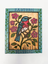 Load image into Gallery viewer, Eastern Bluebird Original Carved Wood Painting