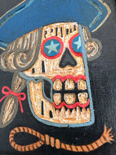 Load image into Gallery viewer, Liberty or Death - Skull Original Carved Wood Painting Wall Art