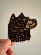 Load image into Gallery viewer, Bear Head Sticker