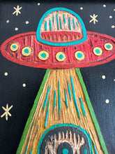 Load image into Gallery viewer, I Want to Believe : UFO Spaceship Original Artwork