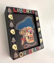 Load image into Gallery viewer, Liberty or Death - Skull Original Carved Wood Painting Wall Art