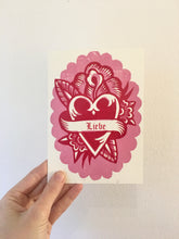 Load image into Gallery viewer, Liebe / Love  Heart Valentine Card