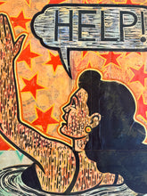 Load image into Gallery viewer, Help! Mixed Media Original Wall Art
