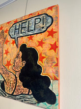 Load image into Gallery viewer, Help! Mixed Media Original Wall Art