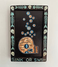 Load image into Gallery viewer, Sink or Swim: Original Skull Wall Art