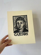 Load image into Gallery viewer, Carson McCuller Linocut Print Artist Proof