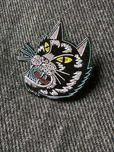 Load image into Gallery viewer, Black Cat Enamel Pin