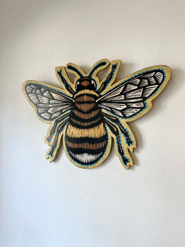 Bumblebee Art - Bee Home Wall Decor - Porch Decor