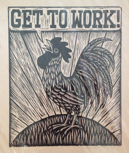 Rooster Art Print - Rustic Kitchen Decor - Chicken Artwork - Farmhouse Decor - 18x24 Art Print