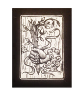 Load image into Gallery viewer, Patches for Jackets - Tarot Card Sew On Punk Patch - Ace of Wands Tarot Card Punk Patch - Sew On Patches - Occult Patch - Witchy Stuff