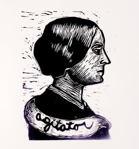 Susan B. Anthony Book End - Feminist Art - Home Decor - Literary Art - Feminist Sculpture Art - Art Gifts for Women - Feminist Gifts
