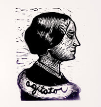 Load image into Gallery viewer, Susan B. Anthony Linocut Art Print
