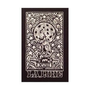 Moon Tarot Card Sew On Patch - Patches for Jackets - Wolf Patch - Jacket Patch -  Tarot Card Patch - Punk Patches - Patches for Back Patches