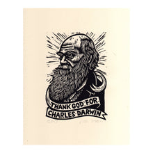 Load image into Gallery viewer, Charles Darwin 8.5&quot; x 11&quot; Linocut Print