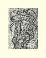 Load image into Gallery viewer, Hello Dolly Linocut Print
