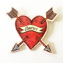 Load image into Gallery viewer, Heart with Arrows Customizable Wall Art -