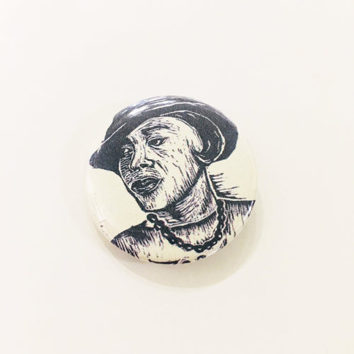 Zora Neale Hurston Button - African American Author Art - Author Buttons - Pins - Geeky Buttons - Writer Gifts - Stocking Stuffers