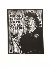 Load image into Gallery viewer, Fannie Lou Hamer Linocut Art Print