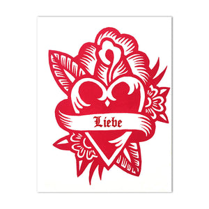 Liebe Heart Valentine's Day Card