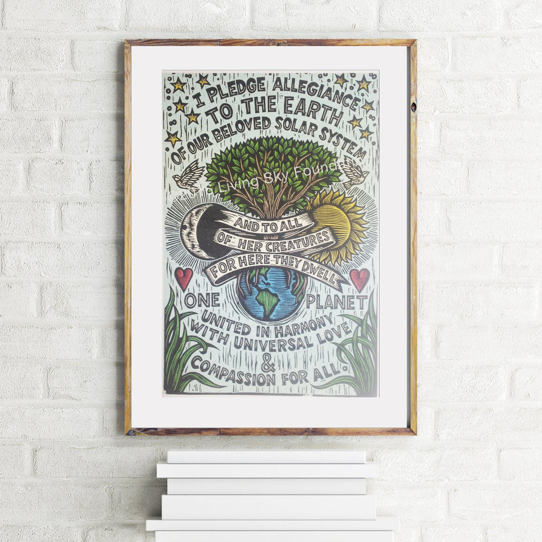 Earth Pledge Art Print