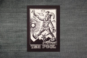 The Fool Tarot Card - Sew On Tarot Patch - Occult Punk Patch - Occult Tarot Card Patch - Jester Patch - Patches - Jacket Patch - Boho Patch