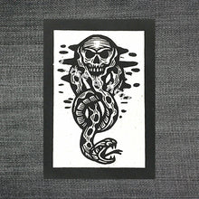 Load image into Gallery viewer, Punk Patches - Dark Mark Symbol - Harry Potter Patch - Sew On Patches - Punk Patch - Snake Patch - Skull Patch - Jacket Patches