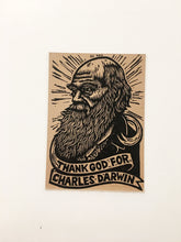 Load image into Gallery viewer, Charles Darwin Letterpress Postcard