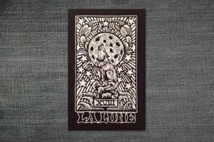 Moon Tarot Card Sew On Patch - Patches for Jackets - Wolf Patch - Jacket Patch -  Tarot Card Patch - Punk Patches - Patches for Back Patches