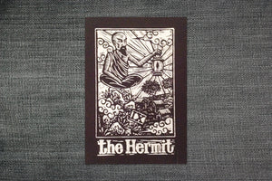 Patches for Jackets - The Hermit Tarot Sew On Patch - Punk Patches - Occult Patch