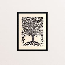Load image into Gallery viewer, Tree Linocut Art Print
