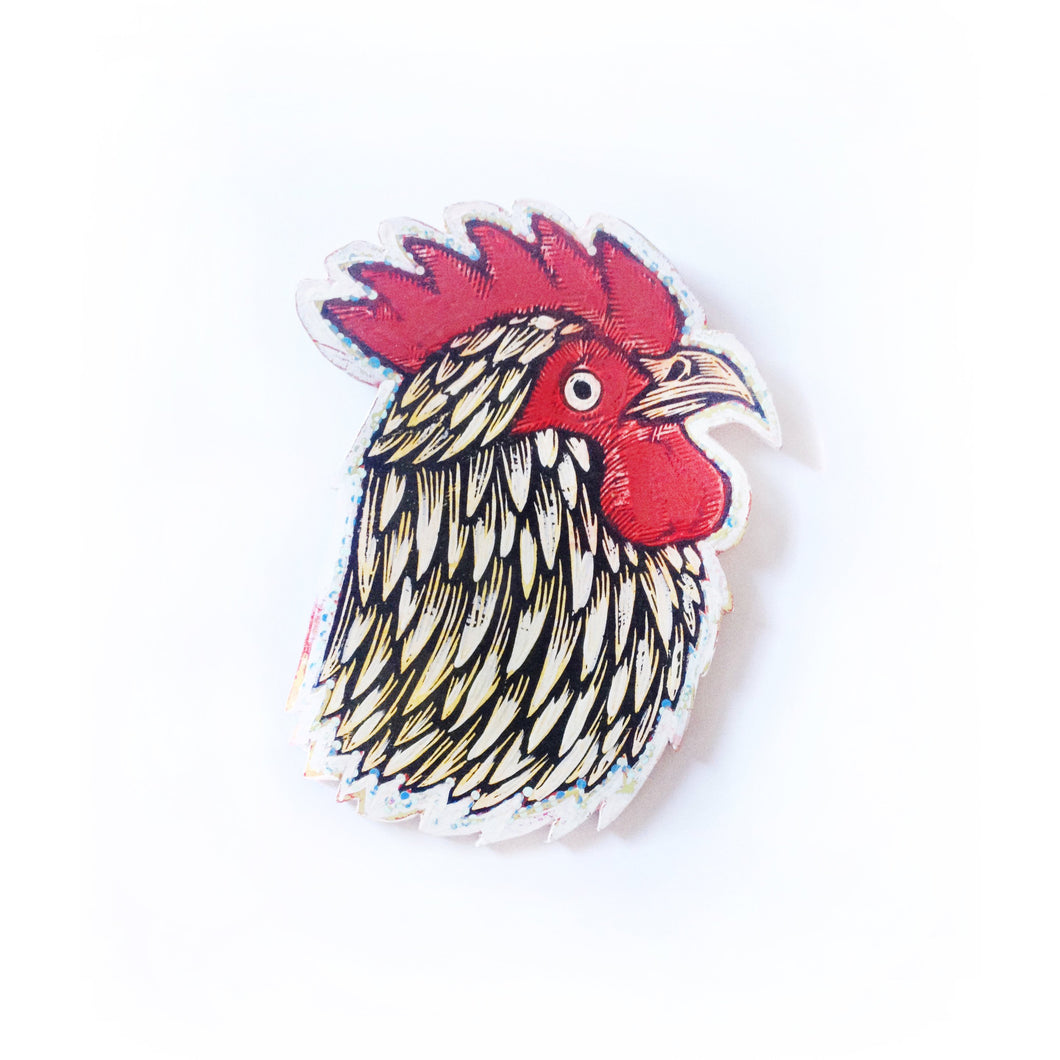 Rooster Kitchen Decor - Rustic Farmhouse Decor - Chicken Wall Art - Rooster Painting - Chicken Coop Sign