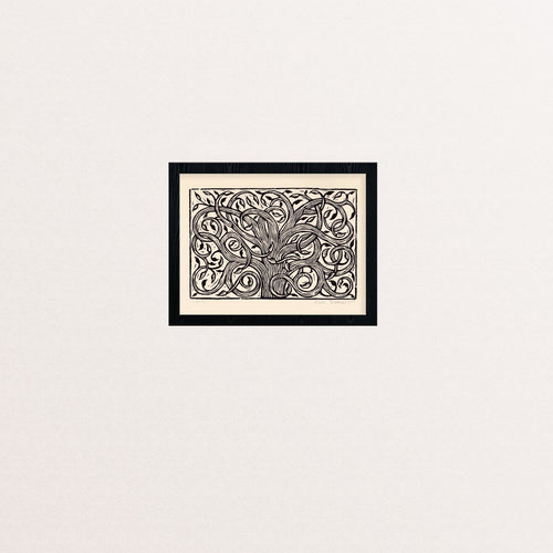 Tree Art Print - Woodcut Art - Woodcut Prints - Linocut Prints - Nature Art - Rustic Home Decor - Folk Art - Housewarming Gifts