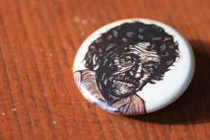 Kurt Vonnegut Button -  Literary Art Pinback Button - Reader Gift - Author Art Button - Literary Art - Writer Gift - Stocking Stuffer - Pins